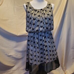 AB Studio Swoop Neck Midi Dress SZ M